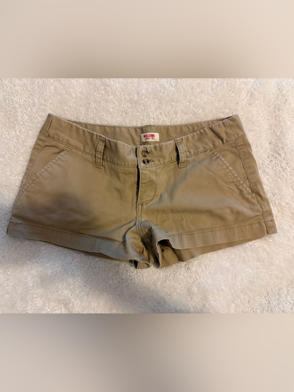 Mossimo Supply Co. Khaki/Tan Women's Low Rise Shorts